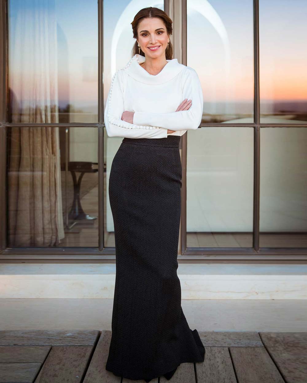 Krikor Jabotian - Queen Rania of Jordan Portrait